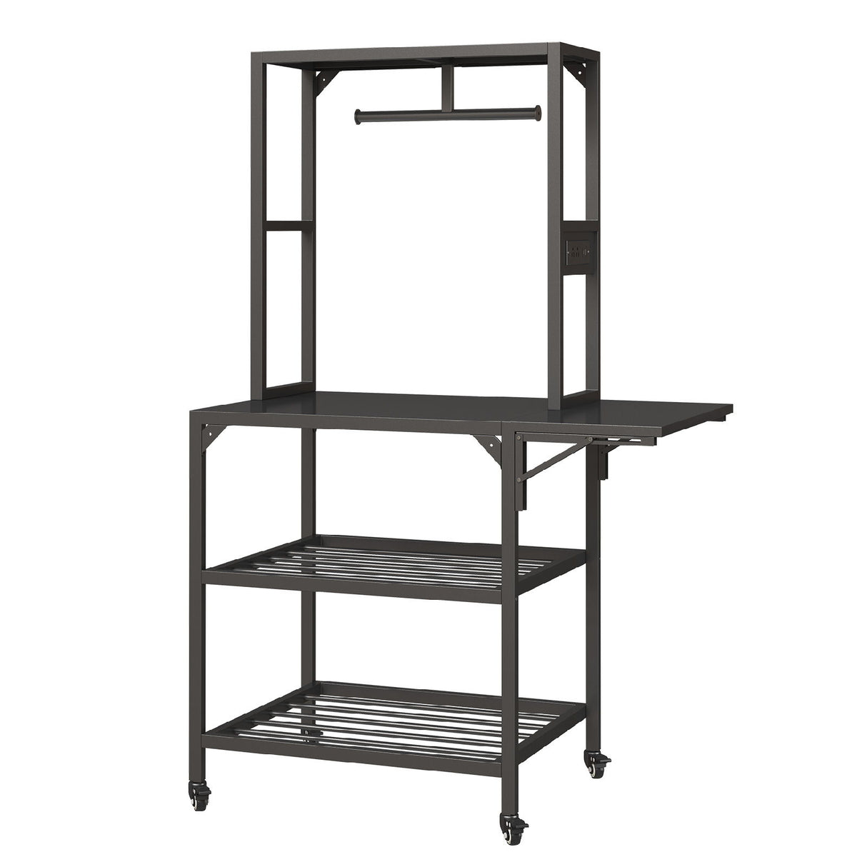 Heavy Duty 3D Printer Stand With Filament Storage Rack - Black