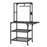 Heavy Duty 3D Printer Stand With Filament Storage Rack - Black