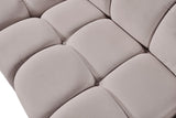Orin - Velvet Performance Fabric Upholstered 2 Piece Modular Sofa (2 Corner Chairs)