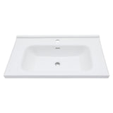 Modern Rectangular Vanity Top With Overflow For Bathroom