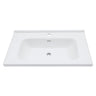 Modern Rectangular Vanity Top With Overflow For Bathroom