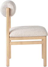 Roundhill - Fabric Dining Chair (Set of 2) - Natural Frame