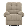 Manual Recliner, Padded Footrest