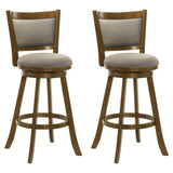 Aiden - Modern Farmhouse Swivel Wood Bar Height Kitchen Bar Stool