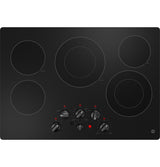 GE JEP5030DTBB - 30 in. 5-Burner Electric Cooktop with Simmer Burner & Power Burner - Black