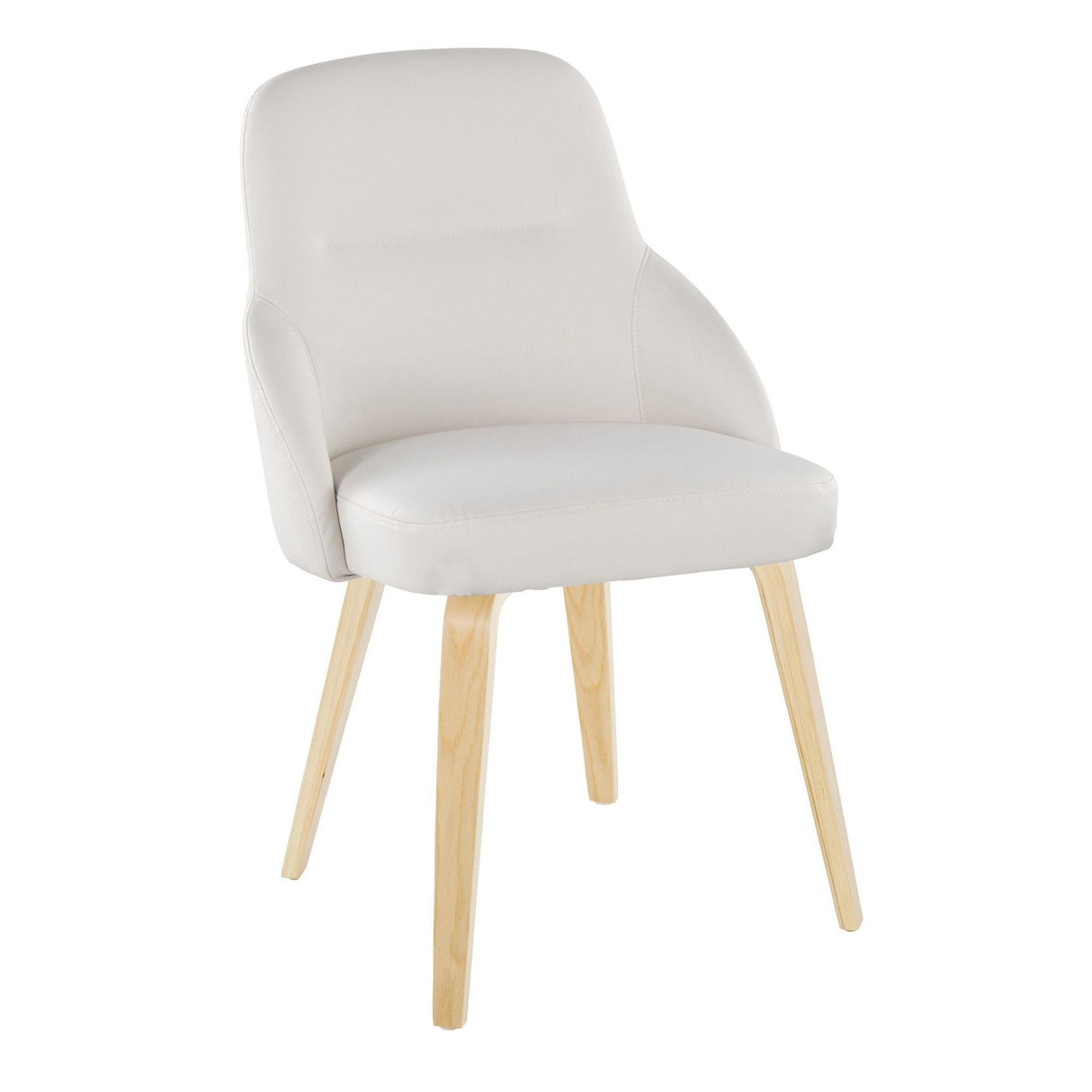 York - Upholstered Chair (Set of 2) - Natural Wood Legs