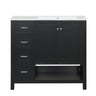 Bathroom Vanity With Sink Top, Bathroom Vanity Cabinet With 2 Doors And 2 Drawers, Open Shelf