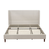 Upholstered Bed & High Headboard Design