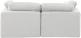 Indulge - Linen 2 Piece Modular Sofa - White