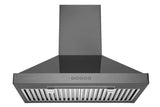 Hauslane  Chef 30-in Convertible Black Stainless Steel Wall-Mounted Range Hood - (WM590BSS30)
