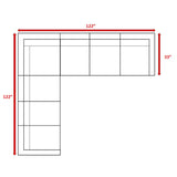 Luxurious Wicker Patio Sectional With Weather Resistant Sunbrella Cushions
