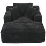 Modern Full Compressed Chaise Lounge Sofa Bed With Removable Pillows