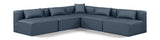 Cube - 5 Piece Modular Corner Armless Sectional