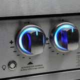 Mont Alpi Deluxe Series 8.5 Ft L-Shaped Natural Gas Outdoor Kitchen Island w/ Side Burner - MAi805-D90C