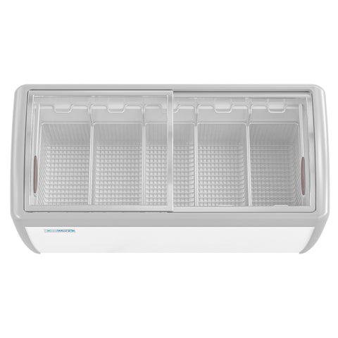 60 in. Display Ice Cream Freezer - 16 cu ft. MCF-16C.