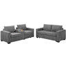 Modern Style 2 Piece Sofa Set With Cup Holders & Charging Port