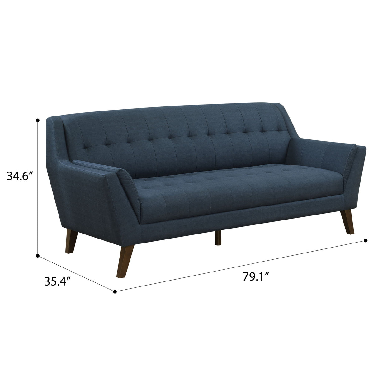 Sofa - Blue - Fabric