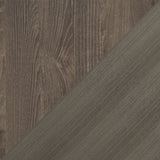 Sedona - Dining Table - Brushed Antique Metal, Dark Brown Wood