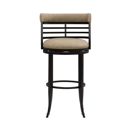 Telia - Upholstered Swivel Bar Height Barstool