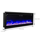 Electric Fireplace With Frame
