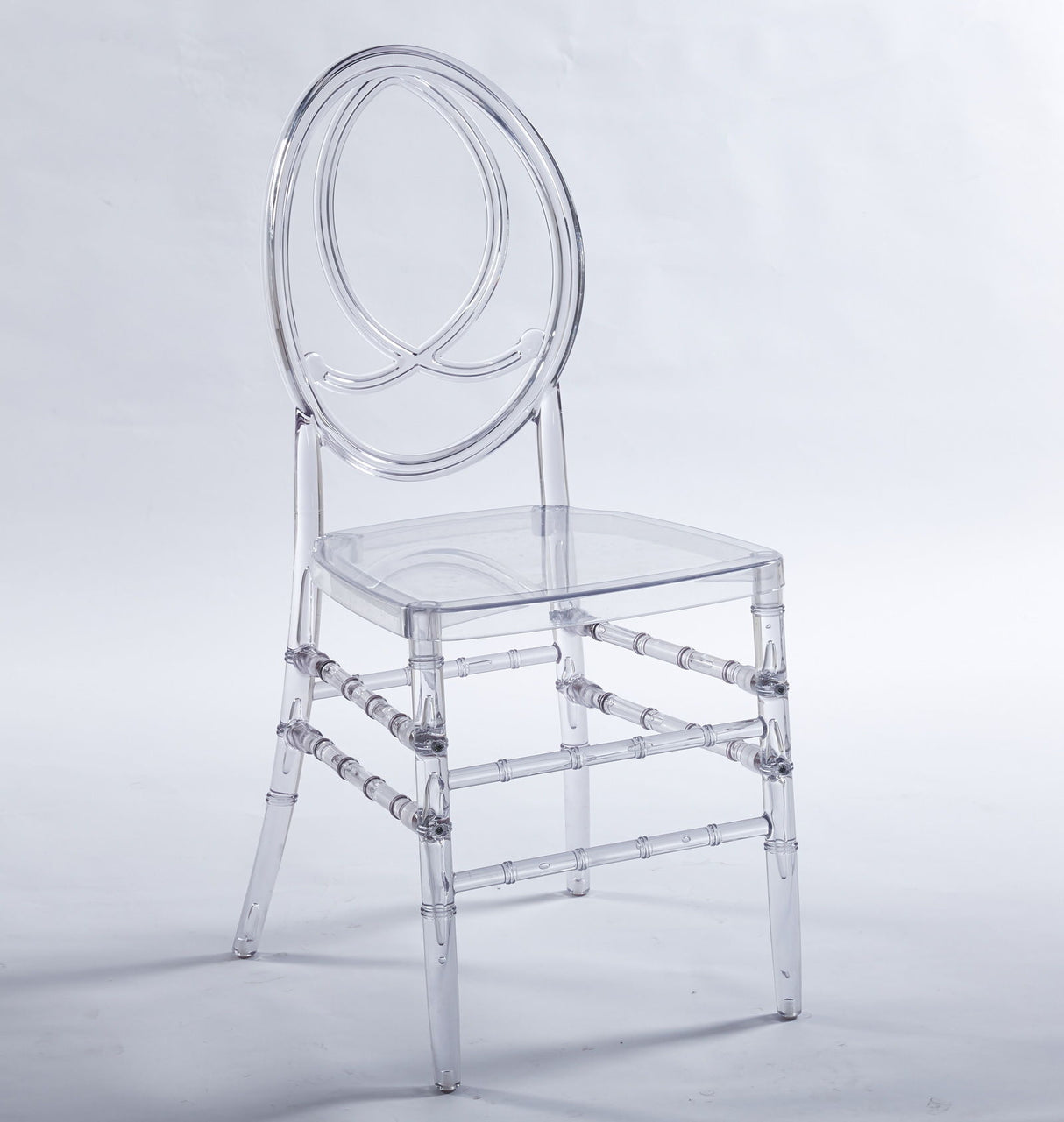 Dining Chair, Plastic Seat, Welding Chair (Set of 4) - Transparent