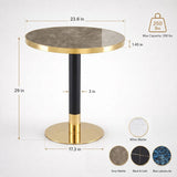 Round Table For Kitchen - Black / Gray / Gold