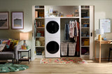 Whirlpool WFH5424SW laundry tower in a home laundry space