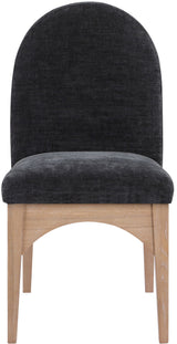 Waldorf - Chenille Dining Side Chair With Natural Legs