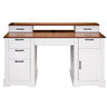Office Desk With Charging Station & Storage Cabinet