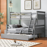 Bunk Bed With Ladder And Safety Guardrail