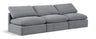 Indulge - Velvet 3 Seat Modular Armless Sofa