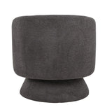 Zara - Upholstered Contemporary Swivel Accent Chair With Pillow