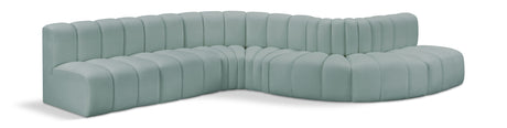 Arc - Faux Leather 7 Piece Modular Sofa