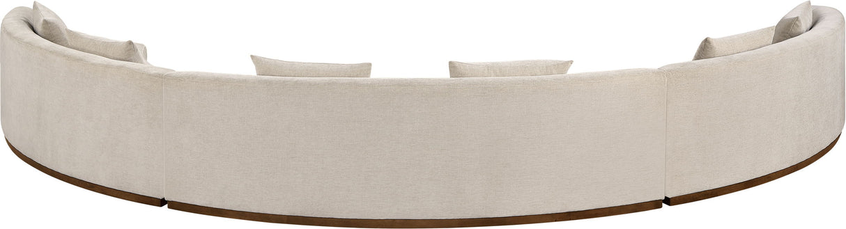 Avanti - Chenille Fabric Upholstered 3 Piece Modular Sectional