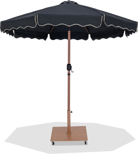 Amalfi - Aluminum Patio Umbrella - Light Brown Base / Light Brown Pole
