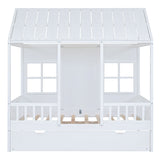 House Bed With Twin Size Trundle, Daybed