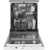 GE GPT225SGLWW - 24" Stainless Steel Interior Portable Dishwasher with Sanitize Cycle - White