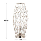 Crystal Buds- 18" Metal Uplight - Pearl Silver