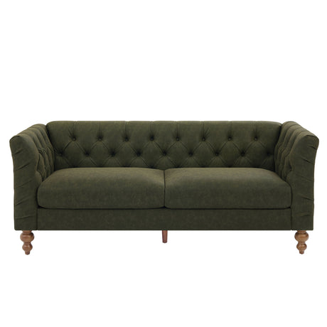 Chesterfield Sofa With Flared Arms For Living Room