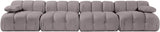 Orin - Velvet 4 Piece Modular Sofa