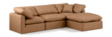 Indulge - Faux Leather 4 Piece Modular Sectional With Chaise