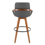 Cosmo - Fixed-Height Barstool - Walnut Bamboo Base