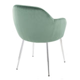 Buena - Dining Chair (Set of 2) - Chrome Metal Legs