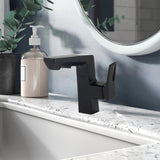 Modern Smart LED Bathroom Faucet With Temperature Digital Display And Pull Down Sprayer