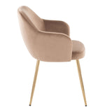 Buena - Dining Chair (Set of 2) - Gold Metal Legs