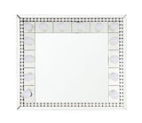 Farai - 28" Accent Mirror - Mirrored & Faux Crystal Diamonds