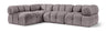 Orin - Fabric Velvet 4 Piece Modular Sectional