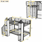 Castle Shaped Bunk Bed With Wardrobe And Storage