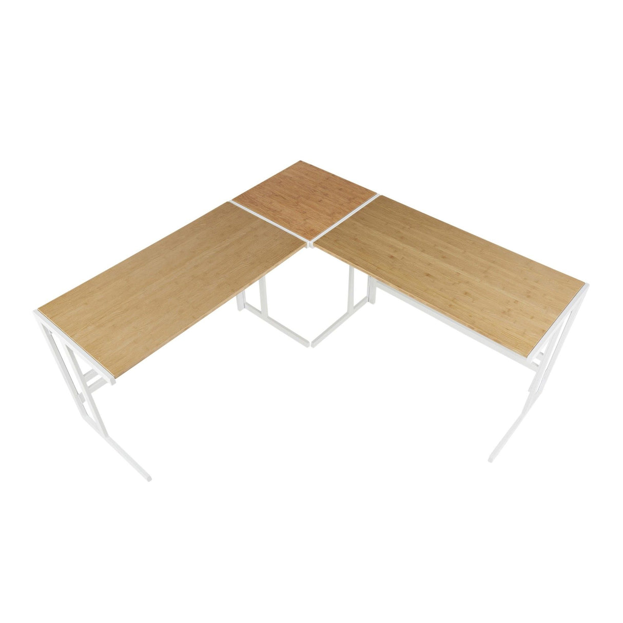 Roman - Office Desk L-Shaped Set - Beige