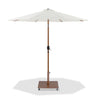 Fiji - Aluminum Patio Umbrella With Square Teak Base